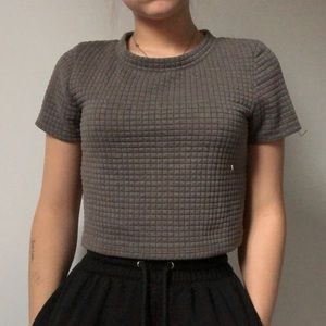Textured crop top